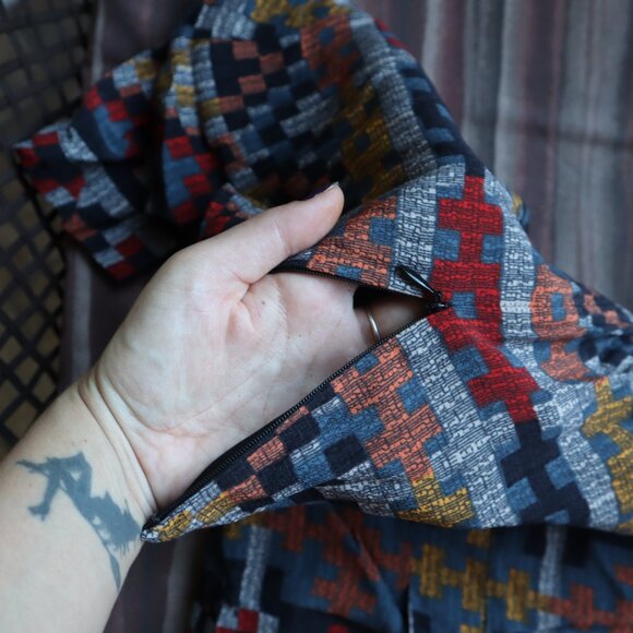 Pendleton multicolour Aztec print midi dress size 12 - Picture 8 of 8